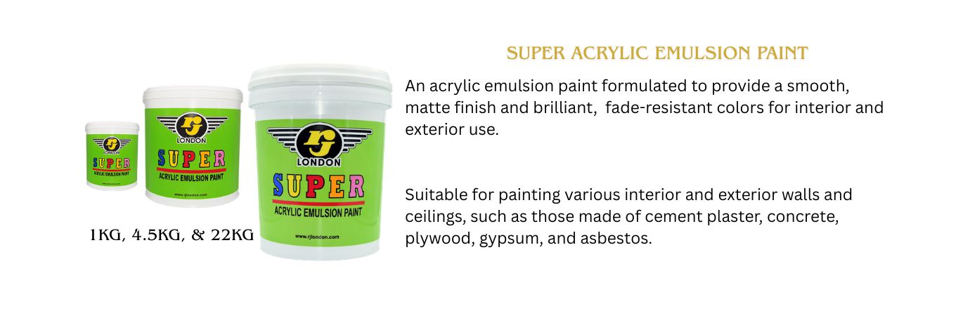 Super Acrylic Emulsion Paint RJ London